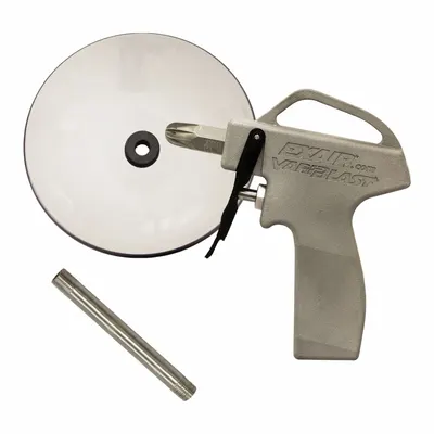 EXAIR Safety Air Gun shield extension: Ergonomic Grip, Cast Aluminum, 1/4 in Female NPT - Pistol-Grip Air Guns
