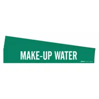 Pipe Marker: Make-Up Water, Green, White, Fits 8 in and Larger Pipe O.D., 1 Pipe Markers, 5 PK (MPN 7182-1HV-PK)