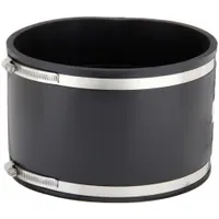 FERNCO Flexible Pipe Straight: PVC, For 12 in Pipe, Copper/Iron/PVC/Steel, 6 in Overall Lg (MPN 1056-1212)