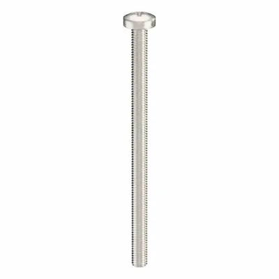 USA INDUSTRIALS Machine Screw: M5x0.80 Thread Size, 80 mm Lg, 316, Stainless Steel, Plain - Pan Head Machine Screws