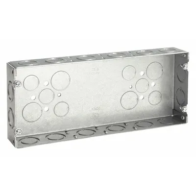 RACO Electrical Box: Steel, Steel - Multigang Rectangular Material & Nominal Size - Standard Electrical Boxes