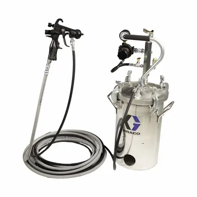 GRACO PRESSURE POT STELLAIR ACE: 5 gal Capacity (MPN 2006499) - Paint Pressure Tanks