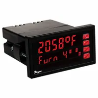 DWYER Temperature Panel Meter: -9,999 Display Span - Min, 99,999 Display Span - Max, USB, LTI-100