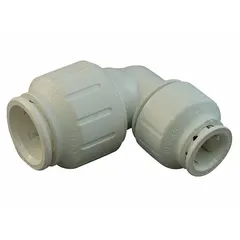 This polysulfone push-to-connect tube fitting is a reducer with a 3/4 in OD x 3/4 in OD size. It enables quick, tool-free connections in industrial tubing systems for pneumatic, instrumentation, and fluid-handling applications.