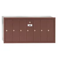 Mailbox: 4B+, 7 Doors, Vertical, 19 in H x 40 3/4 in W x 7 1/2 in D, Recessed Mounting, Lockable (MPN 3507ZRU)