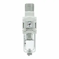 SMC Filter Regulator: AW-D Series, 1/4 in G, 5 micron, 1 MPa Max Op Pressure, Auto Drain (MPN AW20-F02-D)
