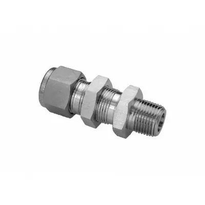 HAM-LET Compression Fitting Union: 10 mm OD x 3/8 in Pipe Fitting Size - Double-Ferrule Stainless Steel Fittings