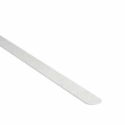 Condor Anti-Slip Tread: Non-Abrasive, White, Solid, 3/4 in x 7 1/2 in, 27 mil Tape Thick - Wet & Barefoot Traffic Antislip Treads