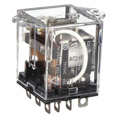 OMRON Flange Mount Relay: Surface (Top Flange) Mounted, 10 A Current Rating, 240V AC - Surface-Mounted Relays