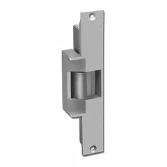 This heavy-duty electric strike combines cylindrical and mortise configurations in a stainless steel housing. It operates on 24V input and is rated for heavy-duty performance. Typical applications include access control systems requiring remote door release in commercial or industrial settings.