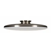 LED Flush Mount: 19 in Dia, Satin Nickel, 4 1/2 in Ht, 2,900 lm, 3000K/3500K/4000K, 35 W, 120V AC (MPN SKYF19LAJD1SN)