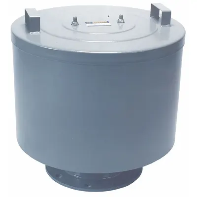 SOLBERG Filter Silencer: 6 in Flange Inlet Size, 1,100 cfm, 22 in Overall Ht - Air Compressor Intake Filters & Silencers