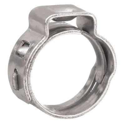 OETIKER Hose Clamp: 3/8 in – 7/16 in Clamping Dia, 304 Stainless Steel - Constant-Tension Single-Ear Clamps