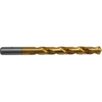 CHICAGO-LATROBE Jobber Length Drill Bit: 17/32", 118° Point, TiN-Coated HSS (MPN 70234)