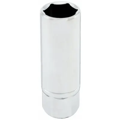 WESTWARD Spark Plug Socket: 1/2 in Drive Size, 16 mm Socket Size, 6-Point, Deep - Metric Spark Plug Sockets
