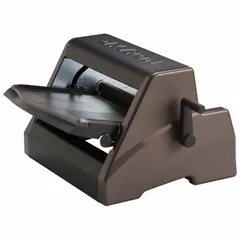 This manual laminating machine applies cold laminate to protect labels, signs, and documents. With dimensions of 19 1/2 in width, 15 1/8 in height, and 17.75 in depth, it operates without electrical power, making it portable for field use. Suitable for industrial facilities, warehouses, and electrical panel shops.
