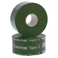Vinyl and rubber tape for insulating and sealing electrical connections in indoor and outdoor environments. Provides moisture resistance and dielectric strength for industrial maintenance, panel building, and cable splicing. 3 in width, 33 3/8 yd length, 10 mil thickness, black, 16-pack