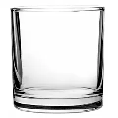 Clear glass tumbler with 10 1/2 oz capacity, 3 1/2 in overall height, and 3 1/8 in diameter. Suitable for serving spirits, cocktails, or soft drinks in bars and restaurants.