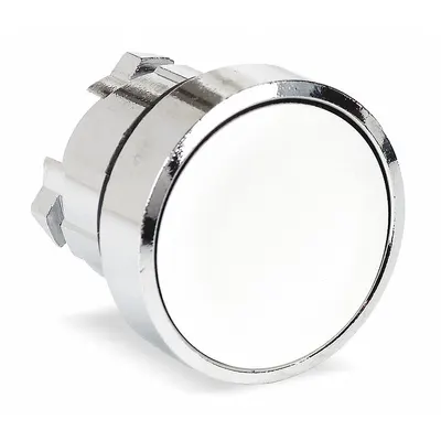 SCHNEIDER Flush Push Button: 22 mm Mounting Size, Metallic - Flush-Mount & Recessed Push-Button Operators