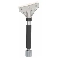 HYDE Scraper: Bld. Mat. Carbon Steel, Hdl. Mat. Foam/Rubber Grip, Stiff, Bent Bld. Shape (MPN 19425)