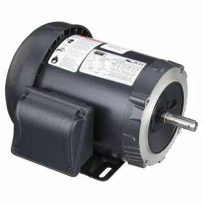 Dayton General Purpose Motor: C-Face/Rigid Base Mount, Totally Enclosed Fan Cooled - C-Face with Rigid Base 3-Phase General Purpose AC Motors