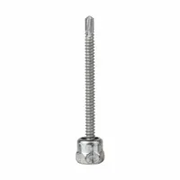 Steel rod hanger with zinc plating for suspending threaded rod from steel beams or channels. Vertical mount type with 1/4 in screw size and 3 in overall length. Supplied in a 25-pack. Compatible with steel, inch system