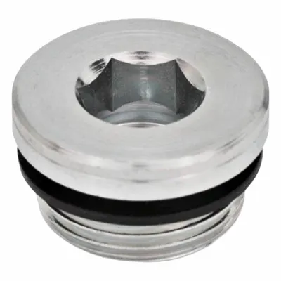 JW WINCO Threaded Plug: Steel, NBR Seal, Metric Fine, M8x1 Thd, Internal Hex - Steel Threaded Plugs