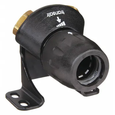 TRANSAIR Push-Fit Wall Bracket Fitting: 1/2 in OD x 1/2 in Pipe x 1/2 in - Polyamide Tube Fittings for Compressed Air Systems