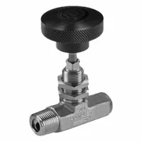 HAM-LET Plumbing Needle Valves: Inline Valve Body, 316 Stainless Steel, Integral Bonnet, MNPT x FNPT (MPN H-385U-SS-N-V-1/4-RS)