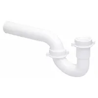 APPROVED VENDOR Trap: Plastic, White, 1 1/4 in Nominal Pipe Size, 9 in Overall Lg, Slip, Slip (MPN 35374)