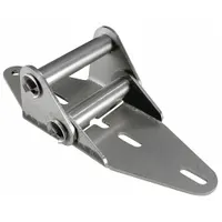 AMERICAN GARAGE DOOR SUPPLY Garage Door Hinge: Stainless Steel, 7 1/2 in Leaf Ht, Rounded, 2 PK (MPN HS512)
