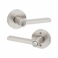 KWIKSET Door Lever Lockset: Office Lever Locksets, Nickel, ADA Compliant (MPN 740HFL-RDT-15-SMT-6AL-RCS)