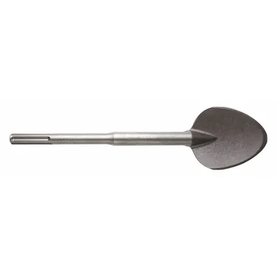 MILWAUKEE Chisel Bit: 2 in Head Wd, 12 in Overall Lg, 45/64 in Shank Dia - Self-Sharpening Chisel Bits for SDS-Max Hammer Drills
