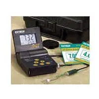 EXTECH pH Meter Kit: Millivolt/pH/Temp, pH Electrode, 9V Battery/Carrying Case/Neck Strap, ±0.02 pH (MPN OYSTER-15)