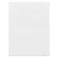 HOFFMAN Interior Panel: Back Panel Panel, 12.25 in Overall Ht, 10.25 in Overall Wd, Steel, A14N12P
