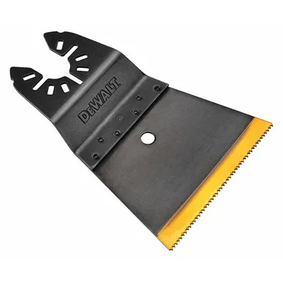 DEWALT Oscillating Tool Blade: 2 1/2 in Blade Wd, 2 1/2 in Overall Lg, Plunge Cutting - Open-Back Universal OIS Mounted Blades