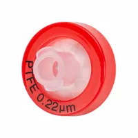 GLOBE SCIENTIFIC Syringe Filter: Non-Sterile, 0.22 um Pore Size, 10 mL Max Capacity - mL, Male, PTFE (MPN SF-PTFE-H-2213)