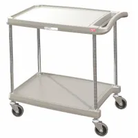 Laboratory Utility Cart: 31 1/2 in Overall Lg, 18 3/8 in Overall Wd, 35 1/2 in Overall Ht, Polymer (MPN GRMY1627-24G)