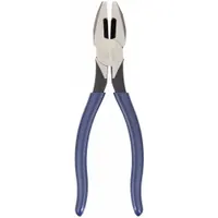 Linemans Plier: Flat, 7 3/8 in Overall Lg, 1 1/4 in Jaw Lg, 1 1/8 in Jaw Wd, 1/2 in Jaw Thick (MPN D201-7NE)