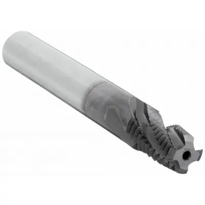 OSG Thread Mill: Helical Flute, 1/4"-18 NPTF, 4 Flute - Helical-Flute Thread Mills for Stainless Steel & Super Alloys