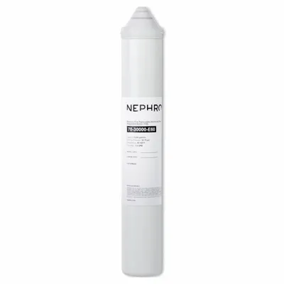 NEPHROS Quick-Connect Water Filter: 0.005 micron, 1.5 gpm, 17 in Overall Ht - Quick-Connect Ice Machine & Refrigerator Water Filters