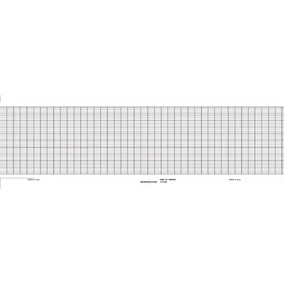 GRAPHIC CONTROLS Fanfold Paper Strip Chart: Fanfold Paper Strip Chart, 4 3/4 in Strip Chart Wd - Strip Chart Paper Compatible with Eurotherm Chessell