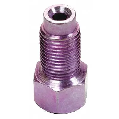 SUR&R Brake Line Adapter: Inverted Flare Union, 3/8"-24 Thread Size, Steel, 4 Pieces - Hydraulic Brake Line Accessories