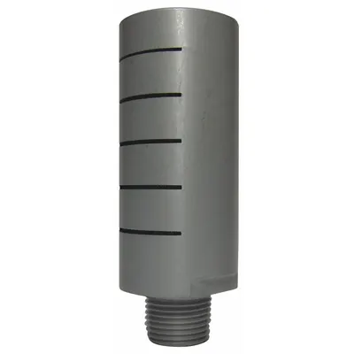 SPEEDAIRE Silencer Muffler: 3/8 in NPT, 1 in Hex Size, Aluminum, Mesh SST - Pneumatic Exhaust Silencers / Mufflers