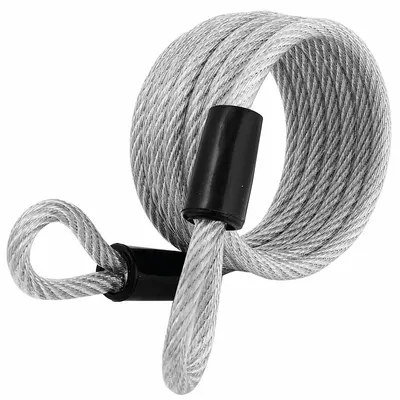 MASTER LOCK Security Cables: Coiled Cable, 6 ft Lg, 1/4 in Cable Dia