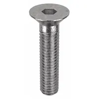Socket Flat Head Screw: M6x1.00 Thread Size, 25 mm Lg, Flat, NL-19, Stainless Steel, 18-8, 25 PK (MPN FBMFHEADS61025P25)