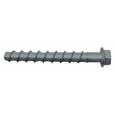DEWALT Screw Anchor: 5 in Overall Lg, 5/8 in Dia, Steel, Galvanized, External Hex - Heavy-Duty Hex-Head Screw Anchors