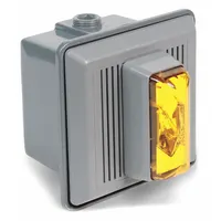 EDWARDS SIGNALING Horn Strobe: 24 V AC/24V DC, 5 1/2 in Overall Wd, 5 1/2 in Overall Lg, Xenon (MPN 868STRA-AQ)