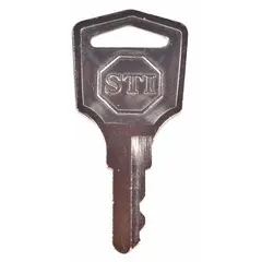 Nickel key for Stopper Station alarm and wall fixture covers. Each key measures 1 5/8 in overall length. Sold as a 2-pack. Color is silver.