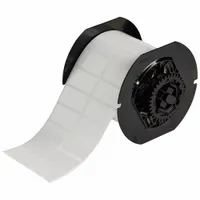 Pre-Cut Label Stock Roll: 3/4 in x 1 1/2 in, Acrylic, Permanent Adhesive, 3,300 Labels, Permanent (MPN B33-6-422)